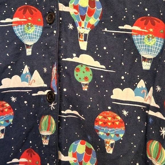 Sleep shirt Christmas hot air balloon night shirt holiday M medium  wondershop - Picture 6 of 10
